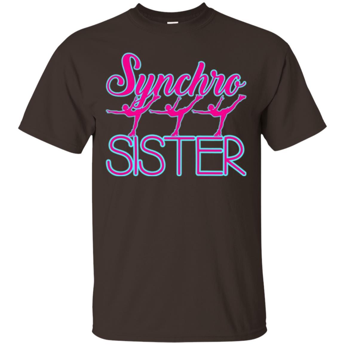 Synchronized Skating T-shirt Synchro Sister Dark Chocolate
