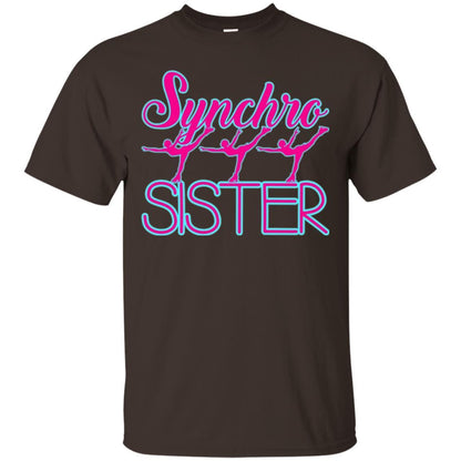 Synchronized Skating T-shirt Synchro Sister Dark Chocolate