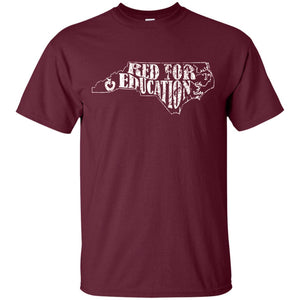 Distressed North Carolina Nc Red For Educator Shirt