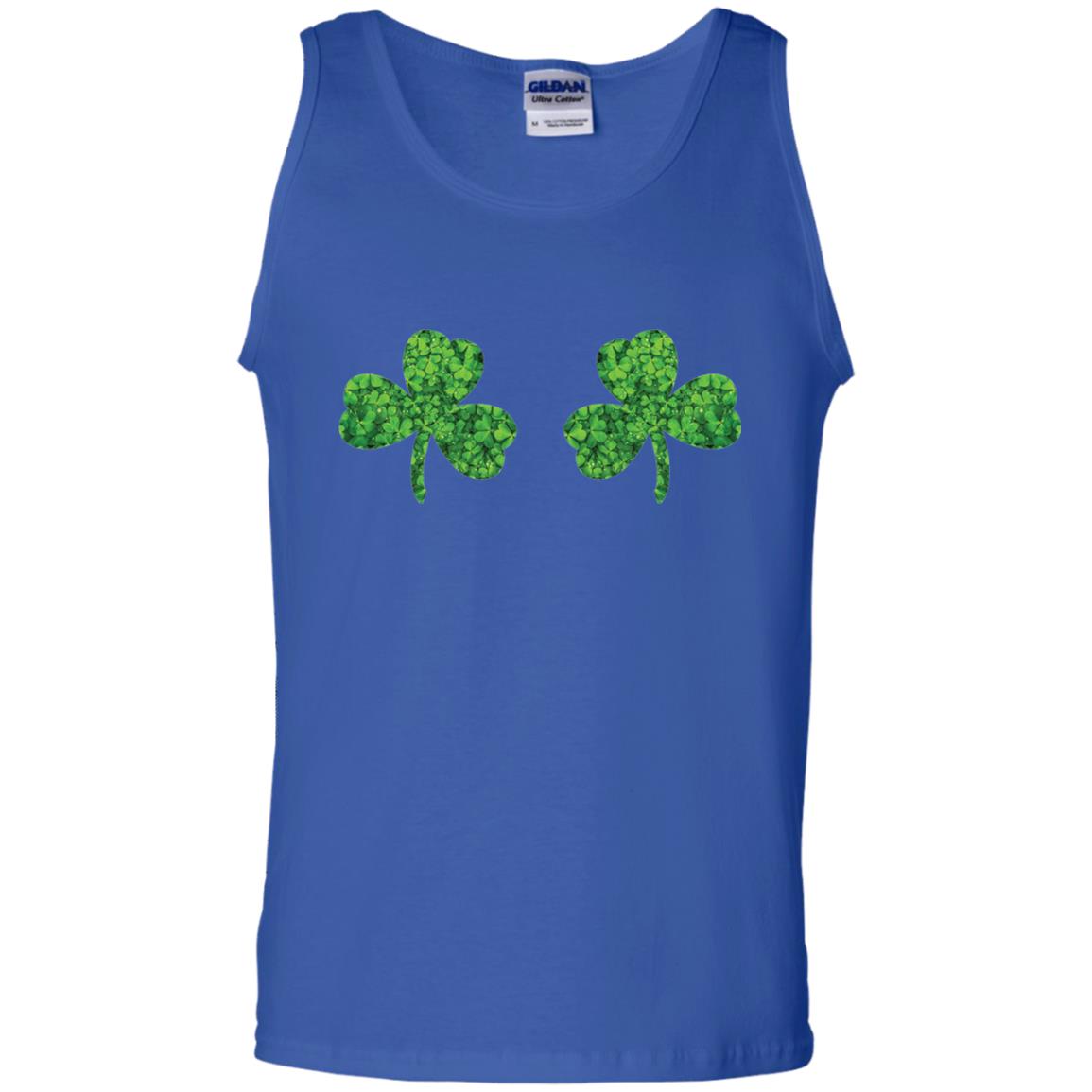 Shamrock Boobs Funny Saint Patrick_s Day T-shirt Royal