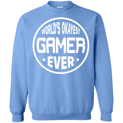 World’s Okayest Gamer Ever Best T-shirt For Gaming Lover Carolina Blue