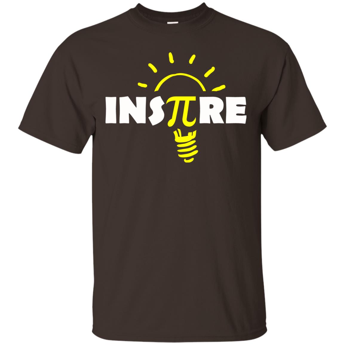 Inspire Light Bulb Cool Gift Shirt Dark Chocolate