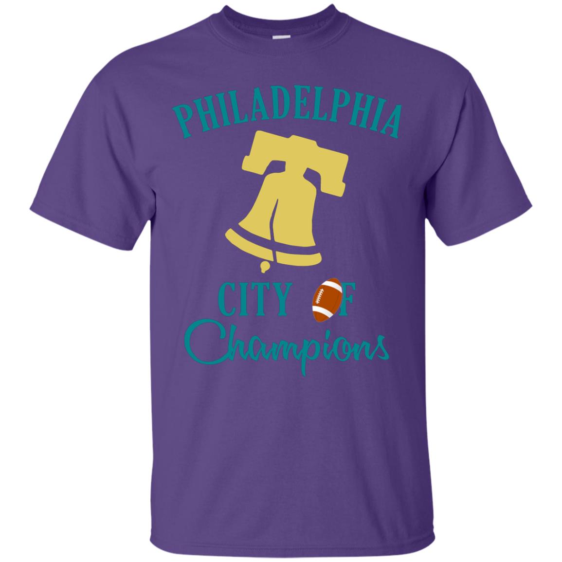 Football Lover T-shirt Philadelphia City Of Champion Purple