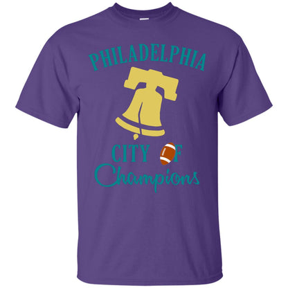 Football Lover T-shirt Philadelphia City Of Champion Purple