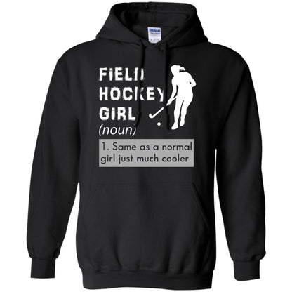Field Hockey Girl Hockey Lover T-shirt Black