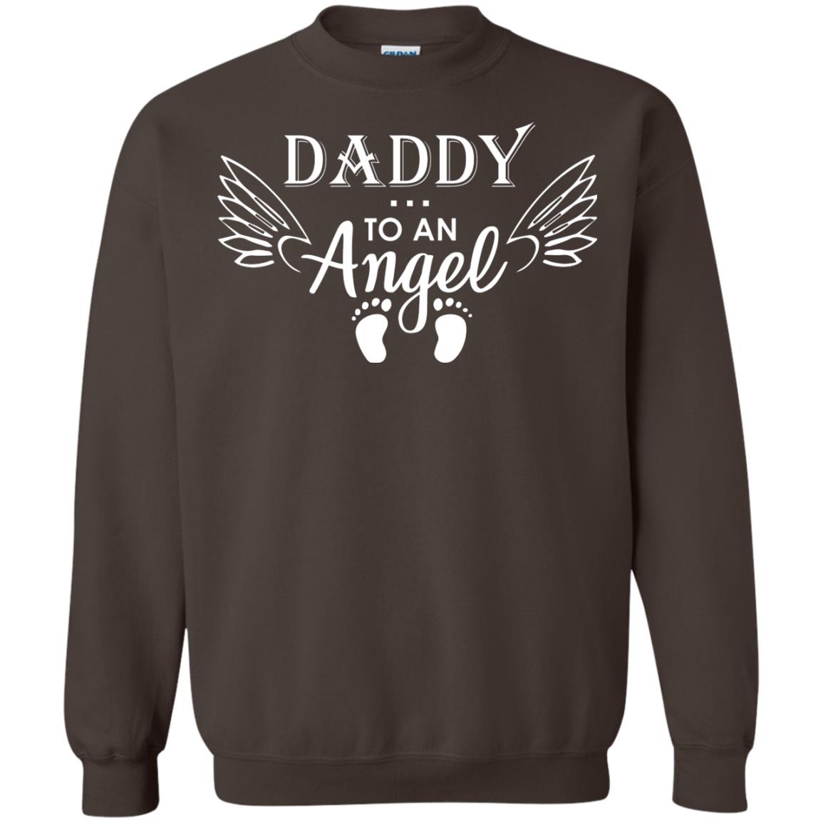 Daddy To An Angle Daddy In Heaven Shirt Dark Chocolate