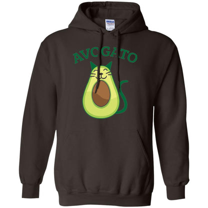 Avogato Avocado Cat Kitty Funny Meow T-shirt Dark Chocolate