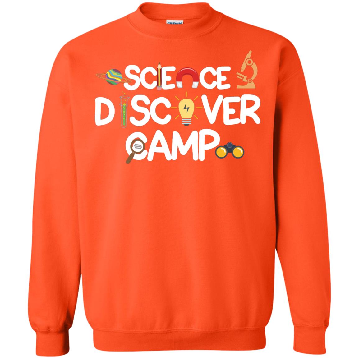 Science Discover Camp Summer Trip Shirt Orange