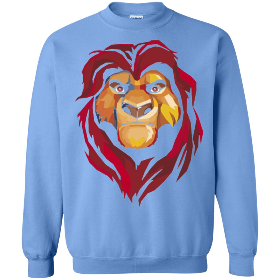 Cartoon Lover T-shirt Lion King Mufasa Geometrics Graphic Carolina Blue