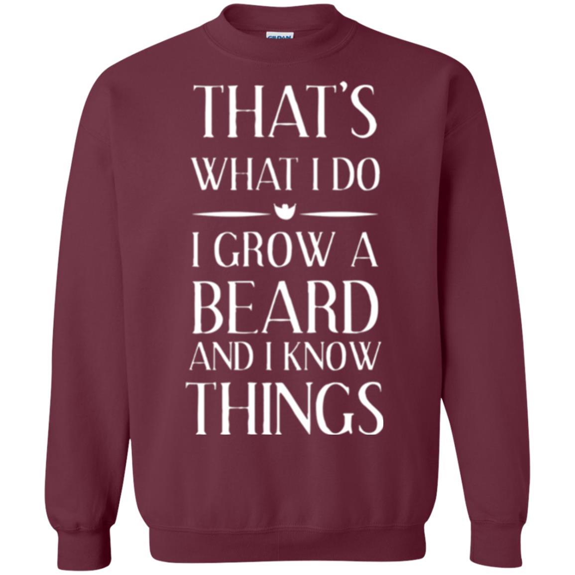 Beard T-shirt That_s What I Do I Grow A Beard Maroon