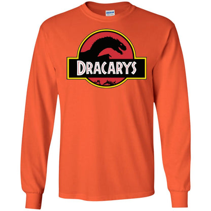 Dracarys Dragon Dinosaur T-shirt Orange