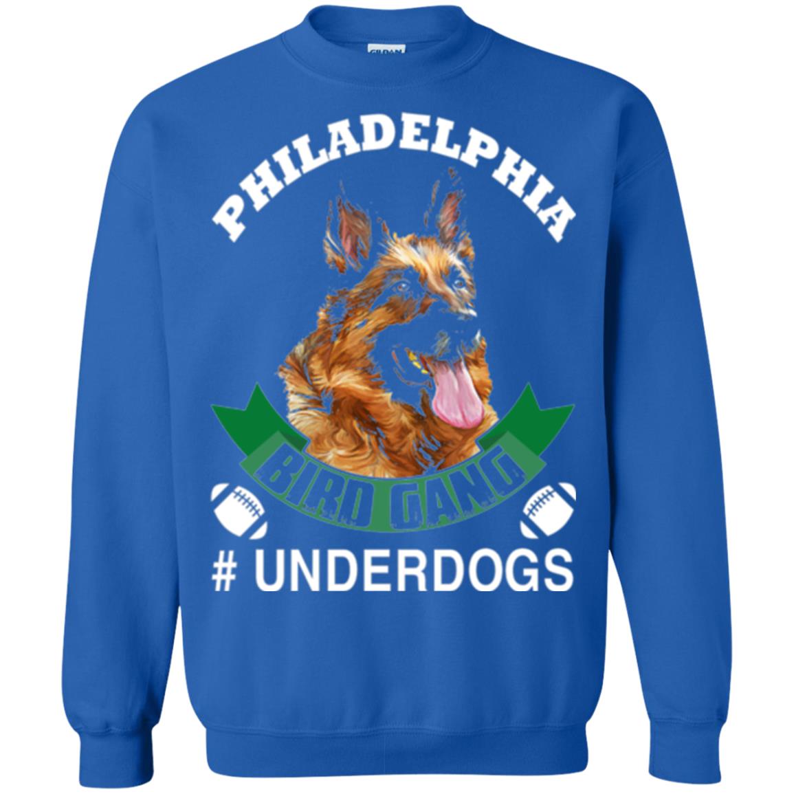 Football Lover T-shirt Philadelphia Bird Gang Underdogs 2018 Royal