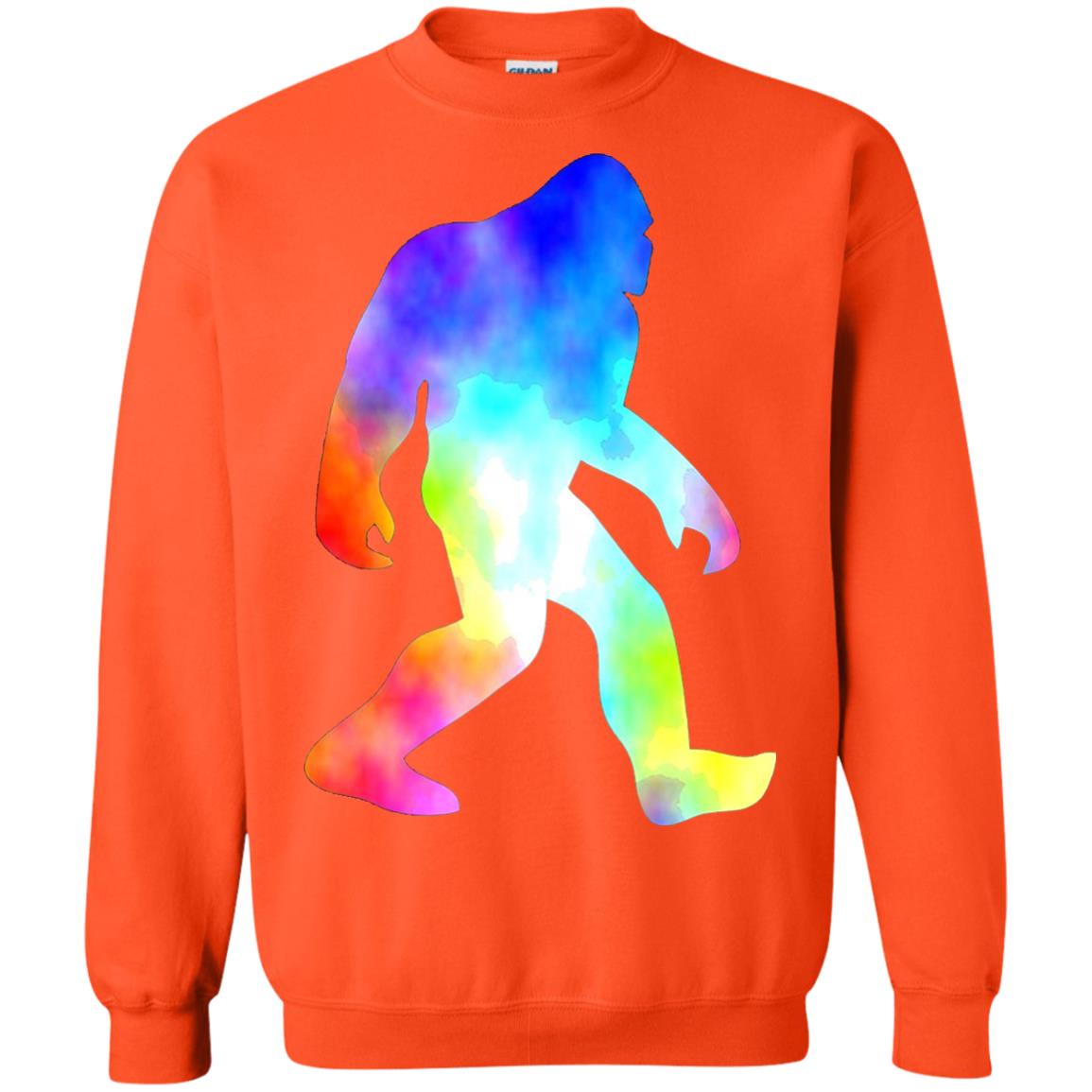 Bigfoot Sasquatch Neon T-shirt Orange