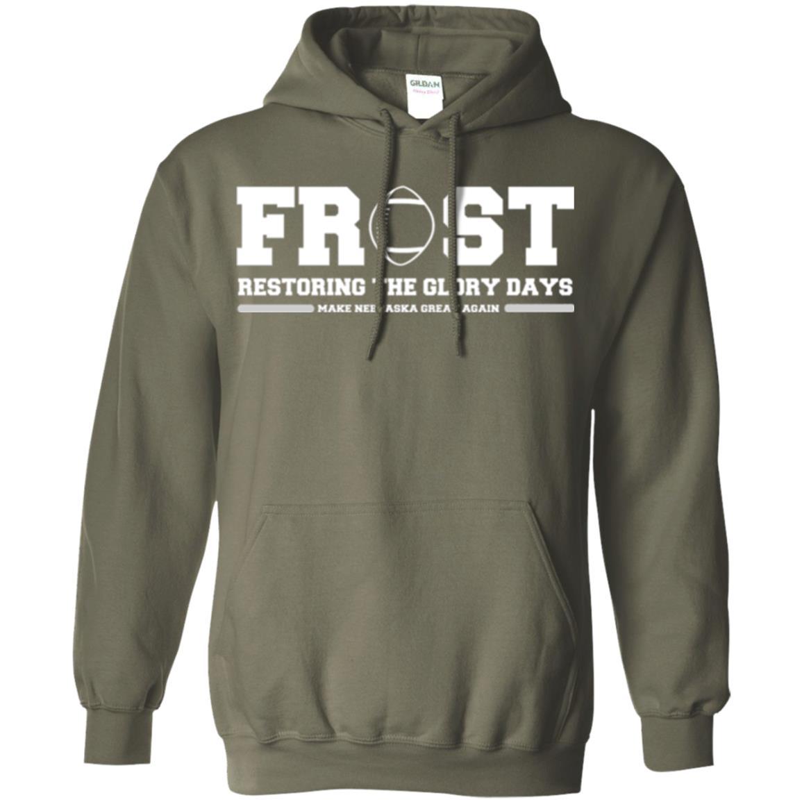 Football T-shirt Scott Frost 2018 Make Nebraska Military Green