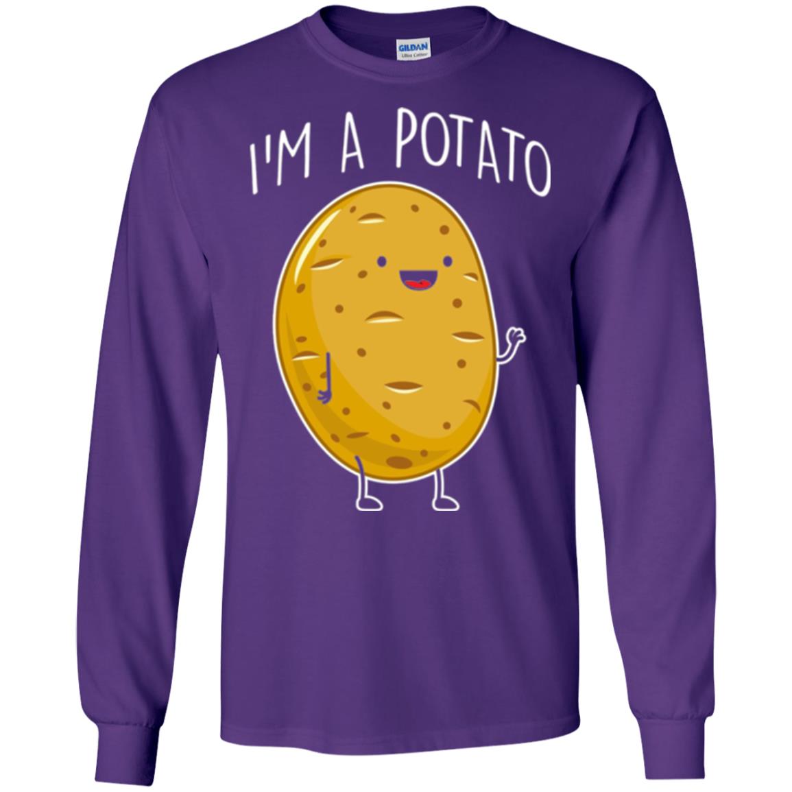I Am Potato T-shirt Purple
