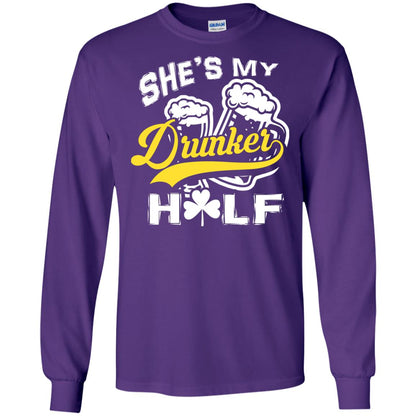 She_s My Drunker Half Saint Patrick_s Day T-shirt Purple