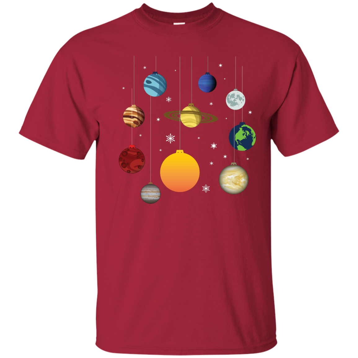 Christmas T-shirt Joy To Universe Christmas Cardinal