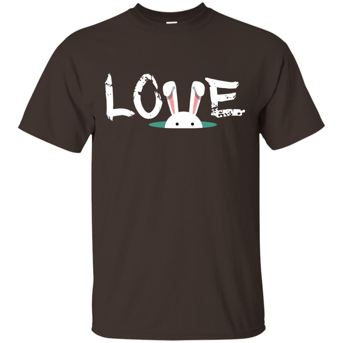 Love Easter Bunny Gift Shirt For Family Dark Chocolate