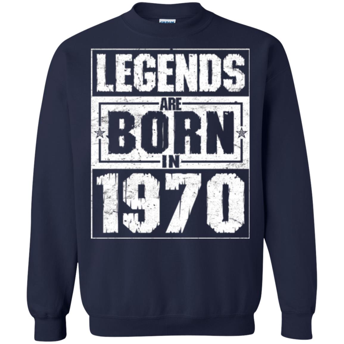 Brithday T-shirt Legends Are Born In 1970 Navy