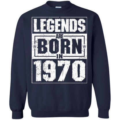 Brithday T-shirt Legends Are Born In 1970 Navy