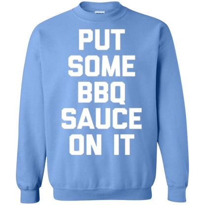 Barbecue Lovers T-shirt Put Some Bbq Sauce On It Carolina Blue