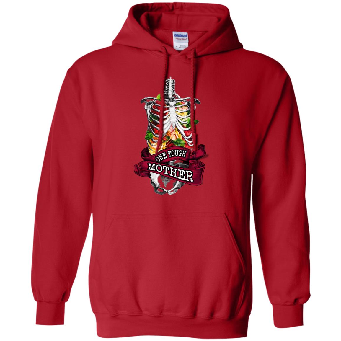 One Tough Mother Mommy Shirt Red