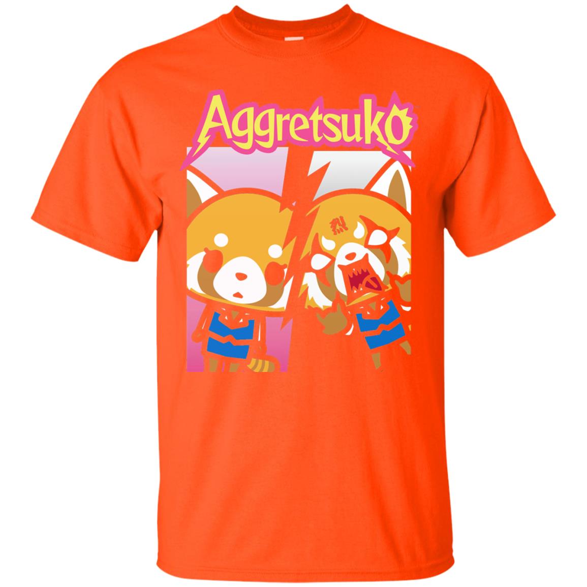Aggretsuko Split Personality T-shirt Orange