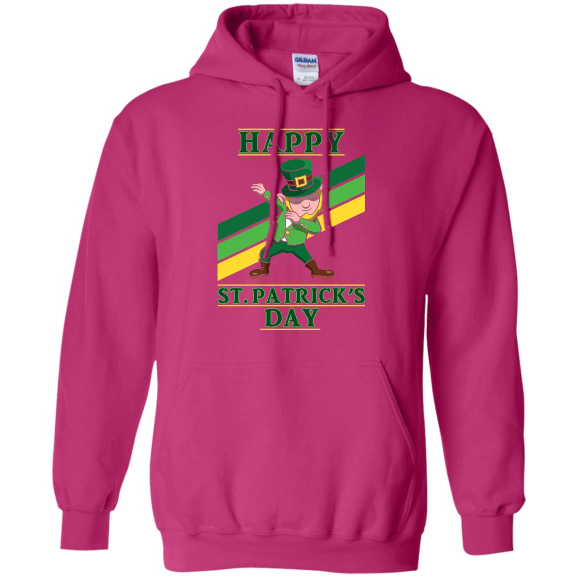 Dabbing Leprechaun Saint Patrick_s Day T-shirt Heliconia
