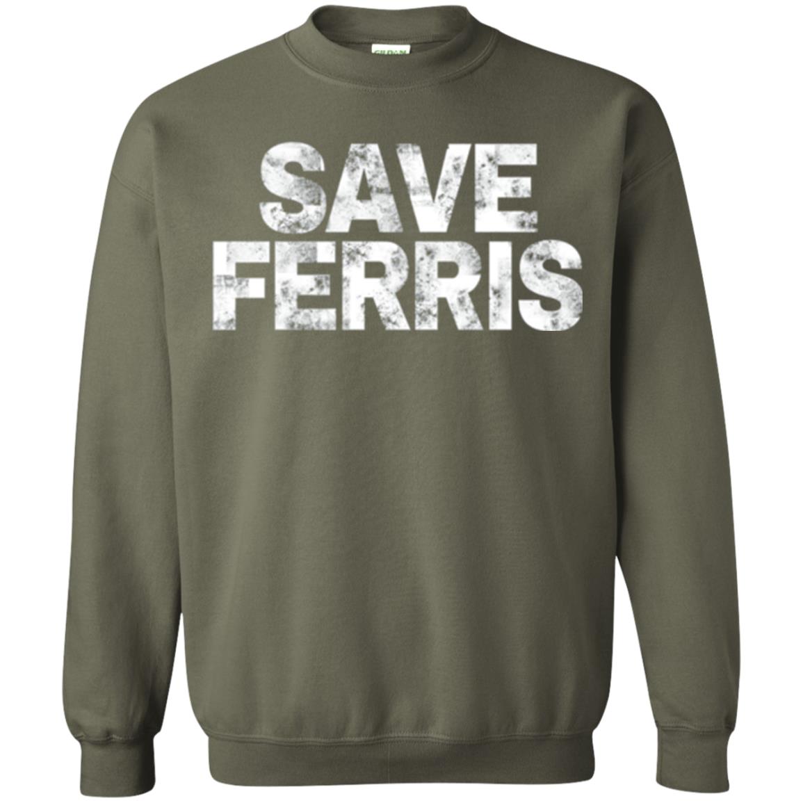 Movie T-shirt Save Ferris 80s Military Green
