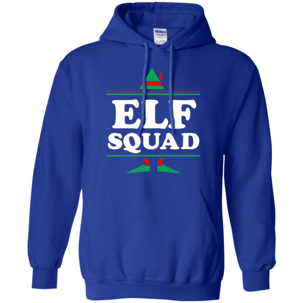 Christmas T-shirt Elf Squad Holiday Family Group Matching Royal