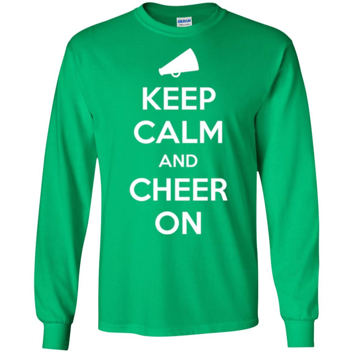 Cheerleader T-shirt Keep Calm And Cheer On Irish Green