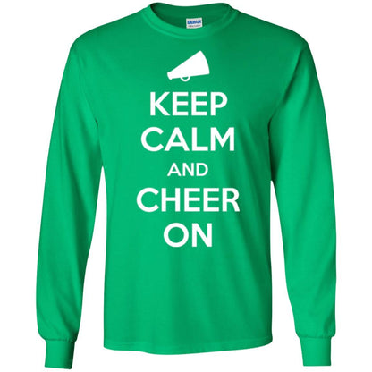 Cheerleader T-shirt Keep Calm And Cheer On Irish Green