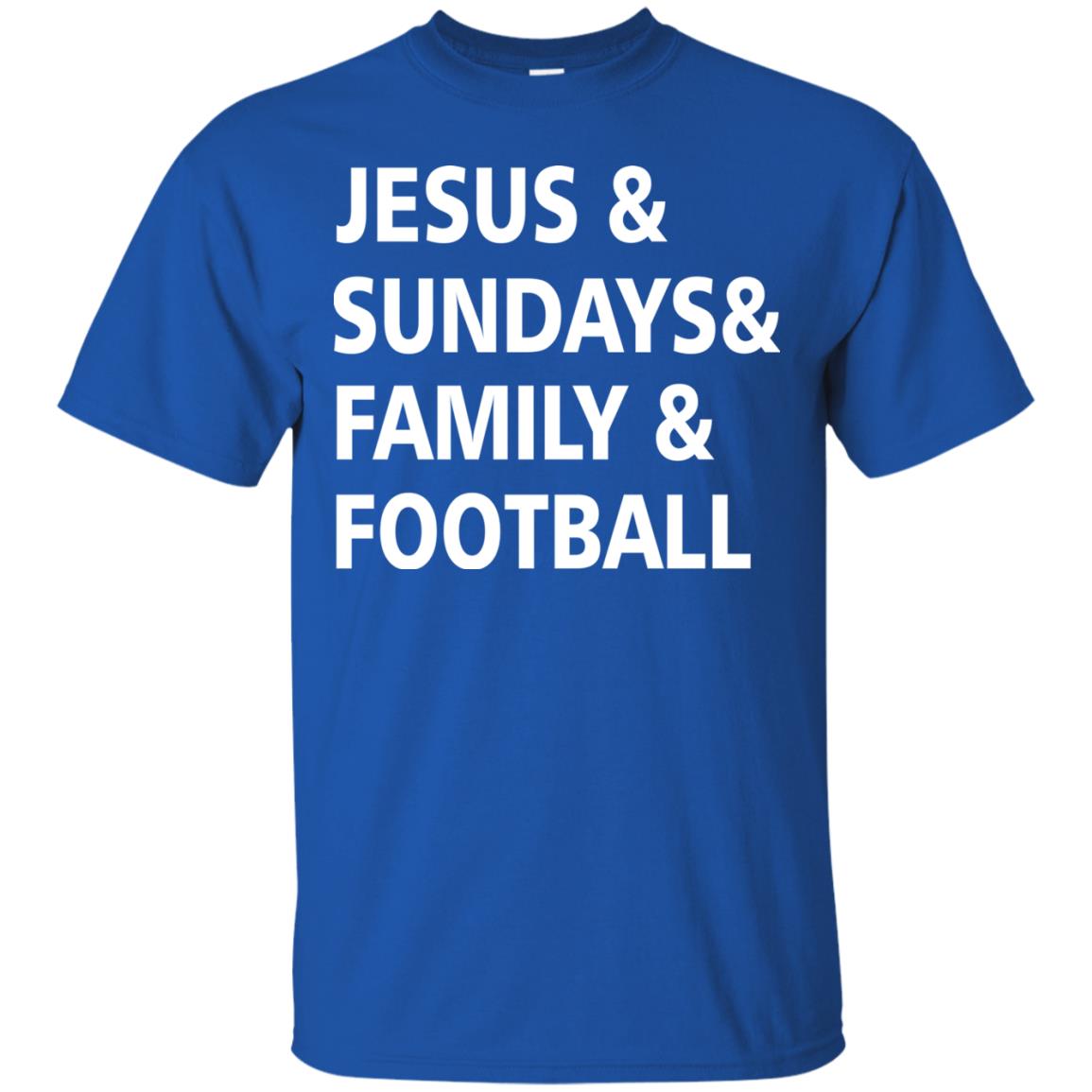 Jesus Sundays Family Football Shirt Royal