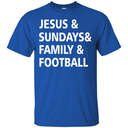 Jesus Sundays Family Football Shirt Royal