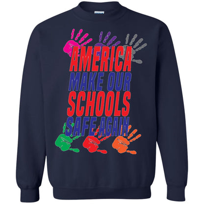 America Make Our Schools Safe Again Gu Control T-shirt Navy