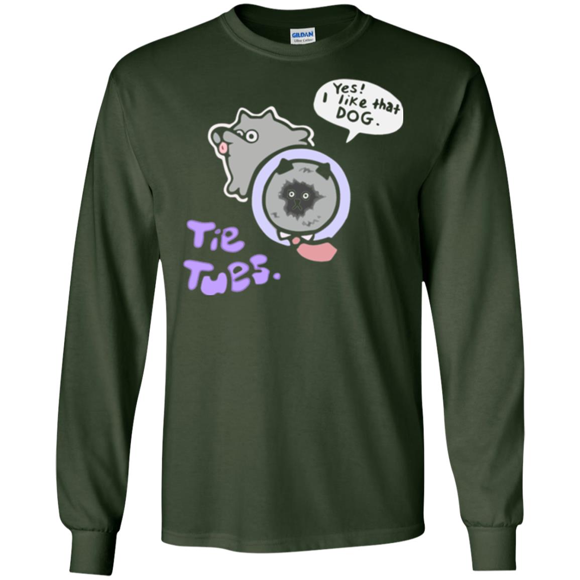 Yes I Like That Dog Tietuesday Dog Lover T-shirt Forest Green