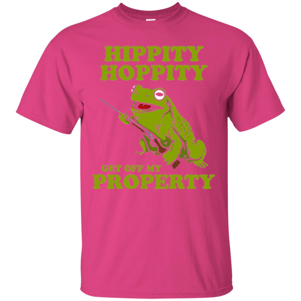 Frog Lover T-shirt Hippity Hoppity Get Off My Property Heliconia