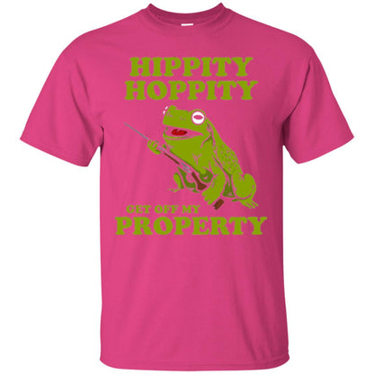 Frog Lover T-shirt Hippity Hoppity Get Off My Property Heliconia