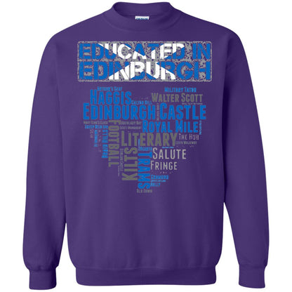 Edinburgh T-shirt Educated In Edinburgh Purple