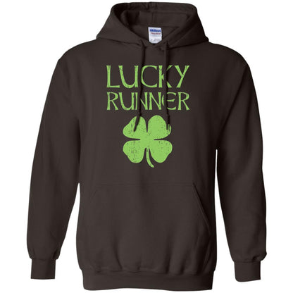 Irish Running Lucky Runners St. Patrick_s Day T-shirt Dark Chocolate