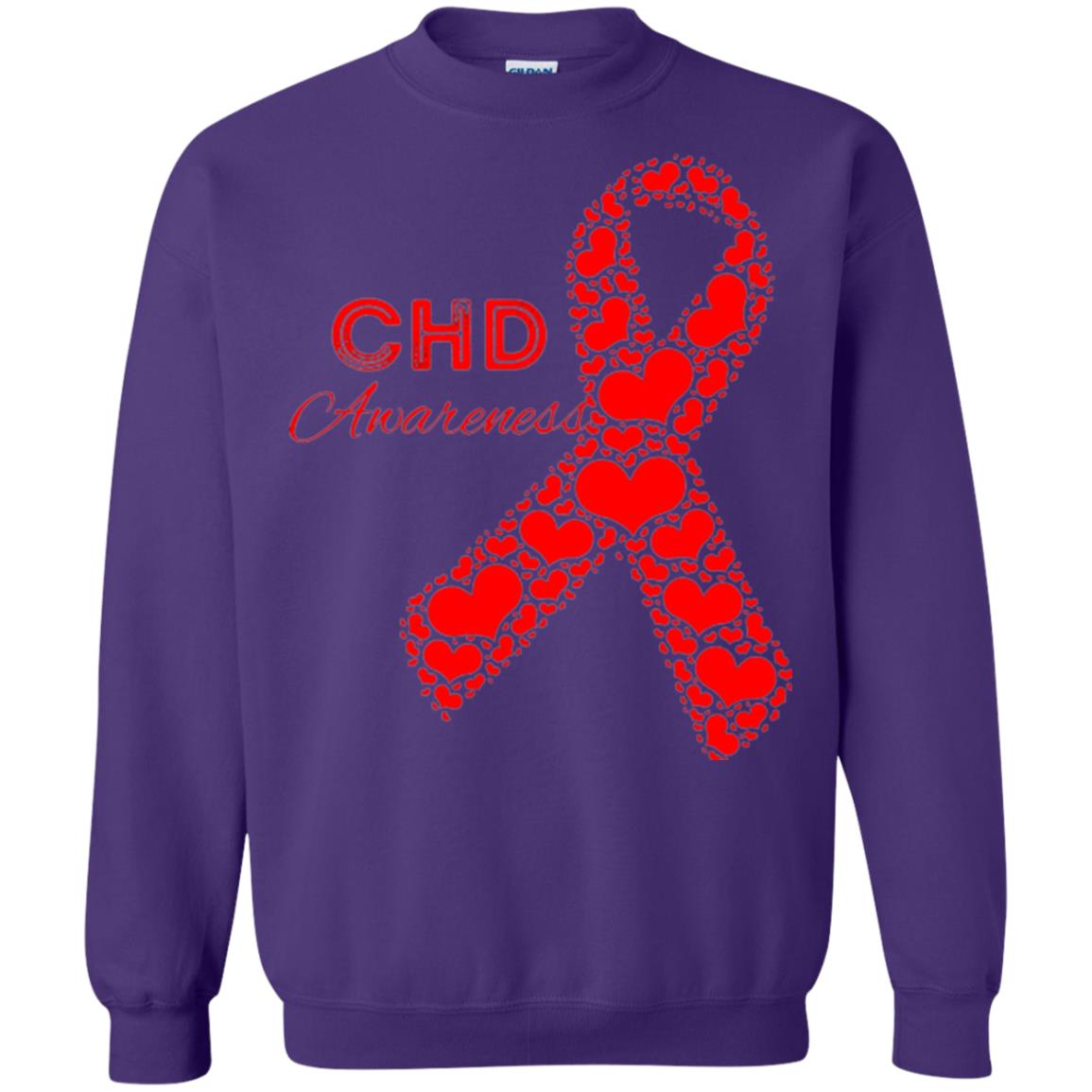 Chd Congenital Heart Defect Awareness T-shirt National Wear Red Purple