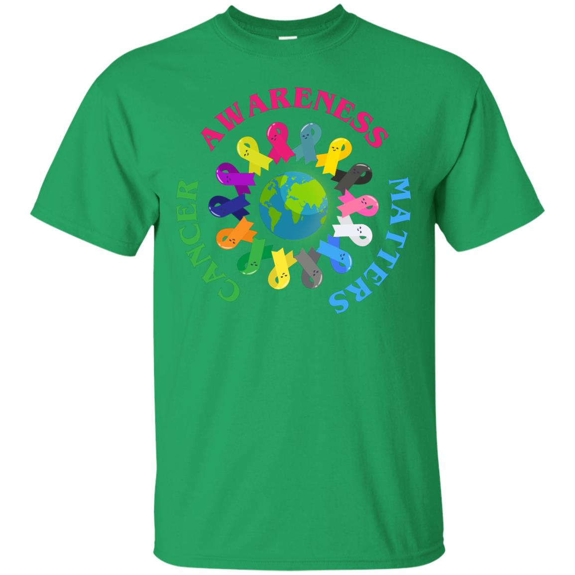 All Cancer Ribbons For All Cancer Awareness T-shirt Irish Green
