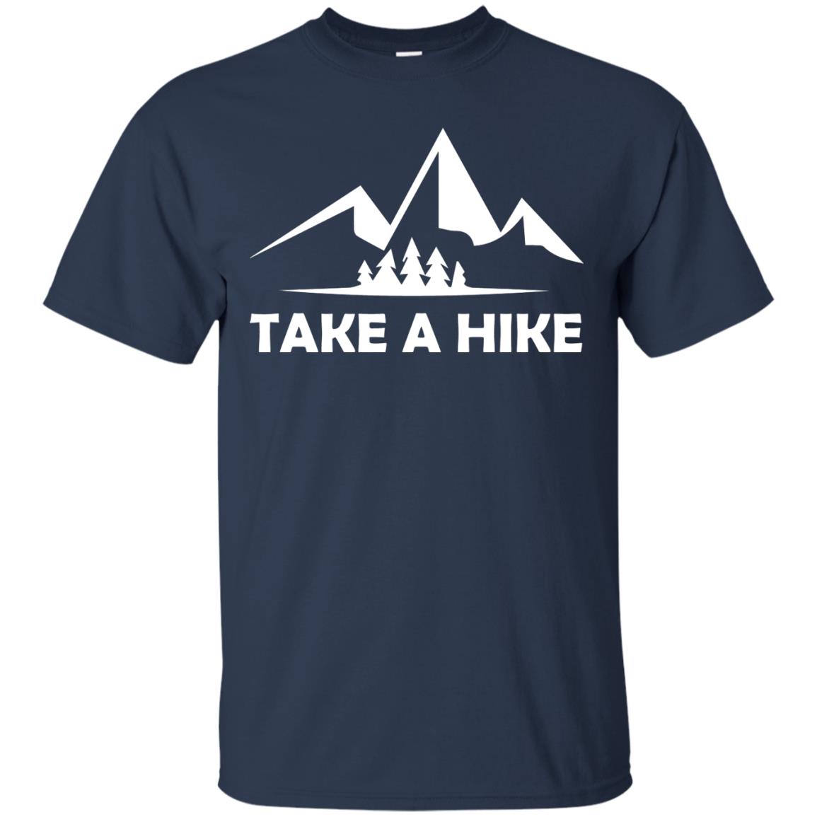 Take A Hike Hiking Lovers T-shirt Navy