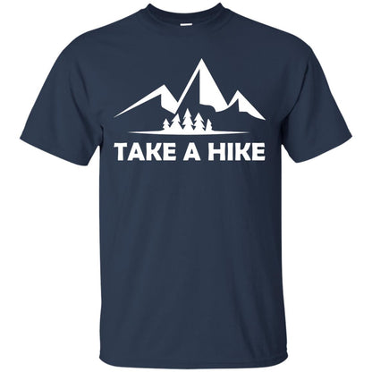 Take A Hike Hiking Lovers T-shirt Navy