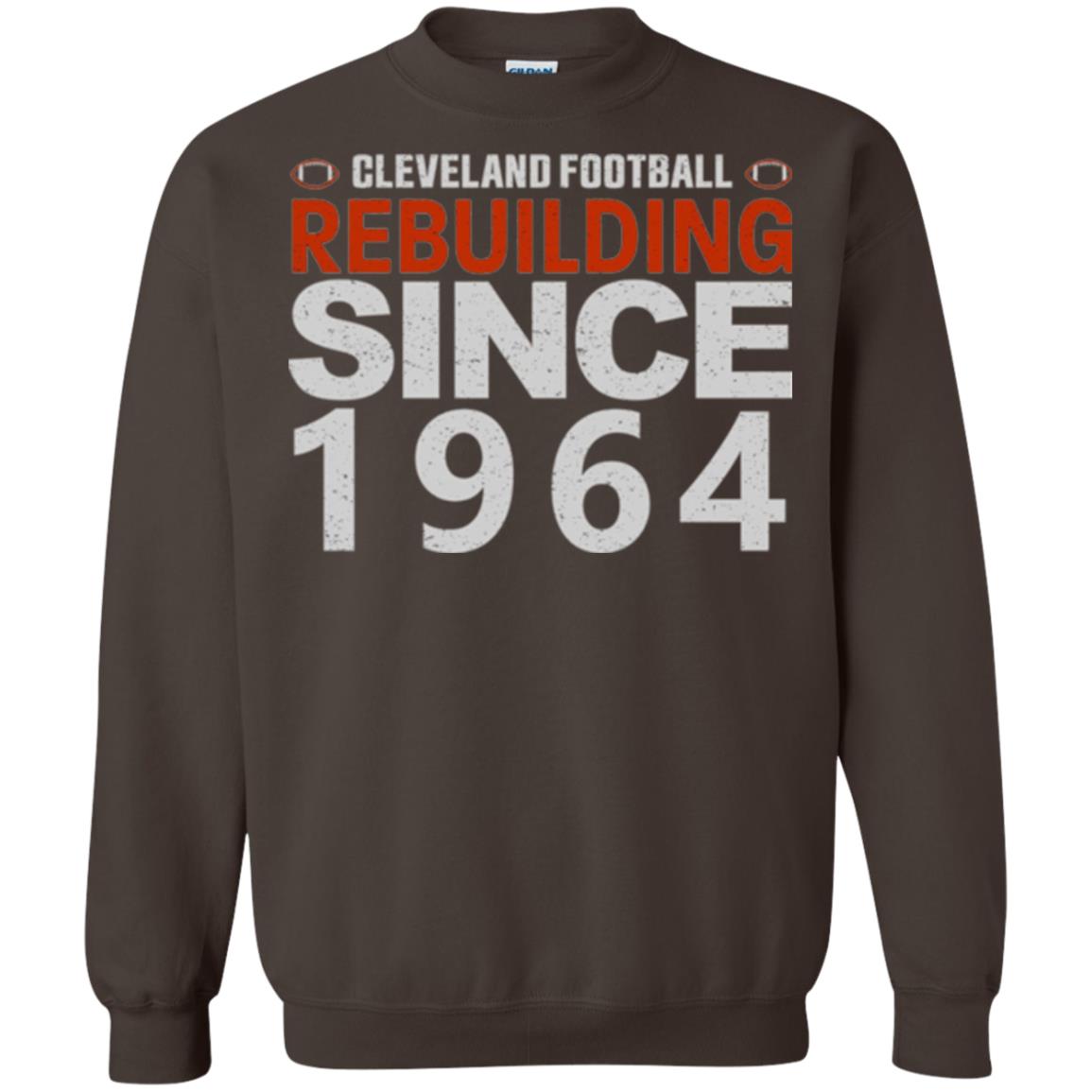 Football T-shirt Cleveland Football Rebuilding Since 1964 Dark Chocolate