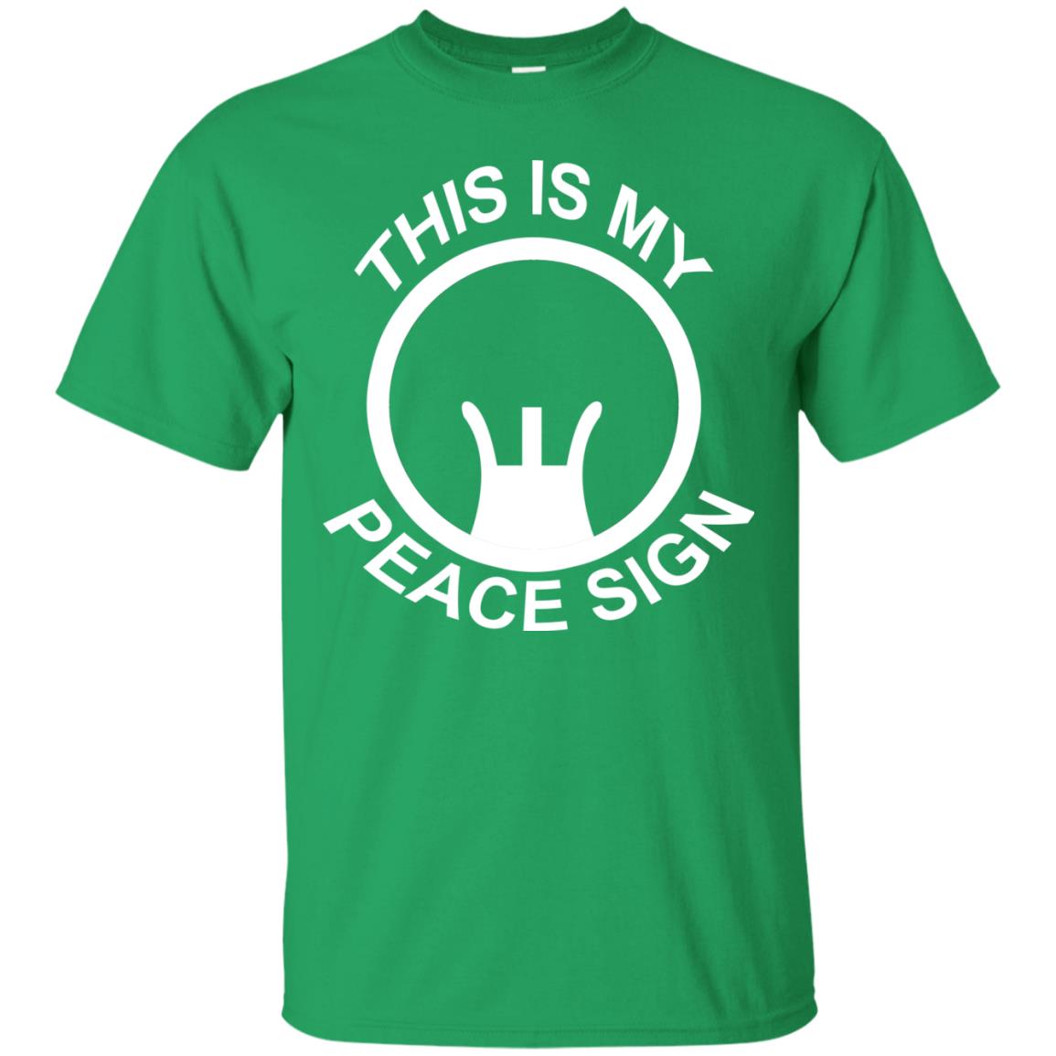 This Is My Peace Sign Shirt Irish Green