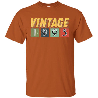 Vintage 1995 23th Birthday Gift Shirt For Mens Or Womens Texas Orange