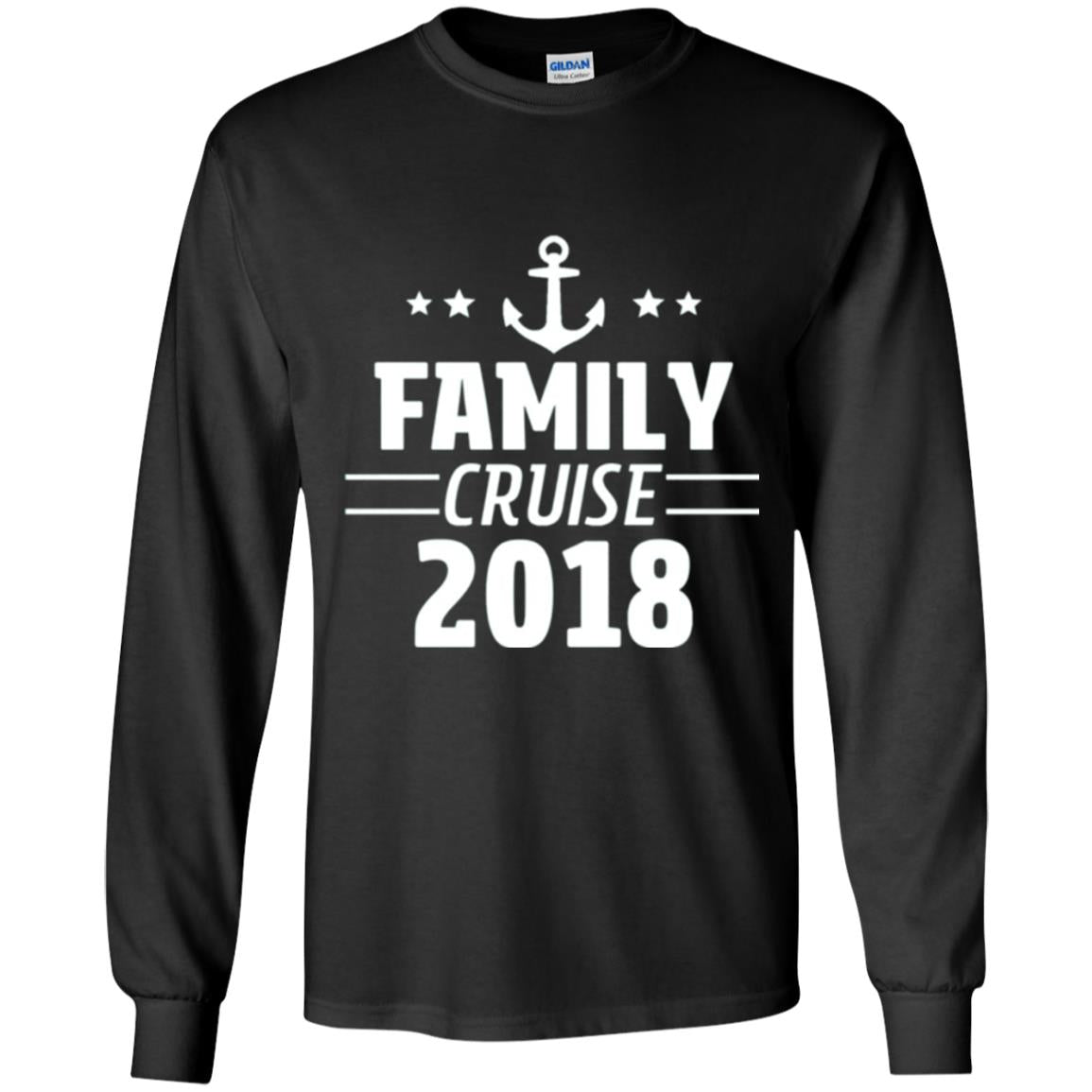 Family Cruise Vacation 2018 T-shirt Black