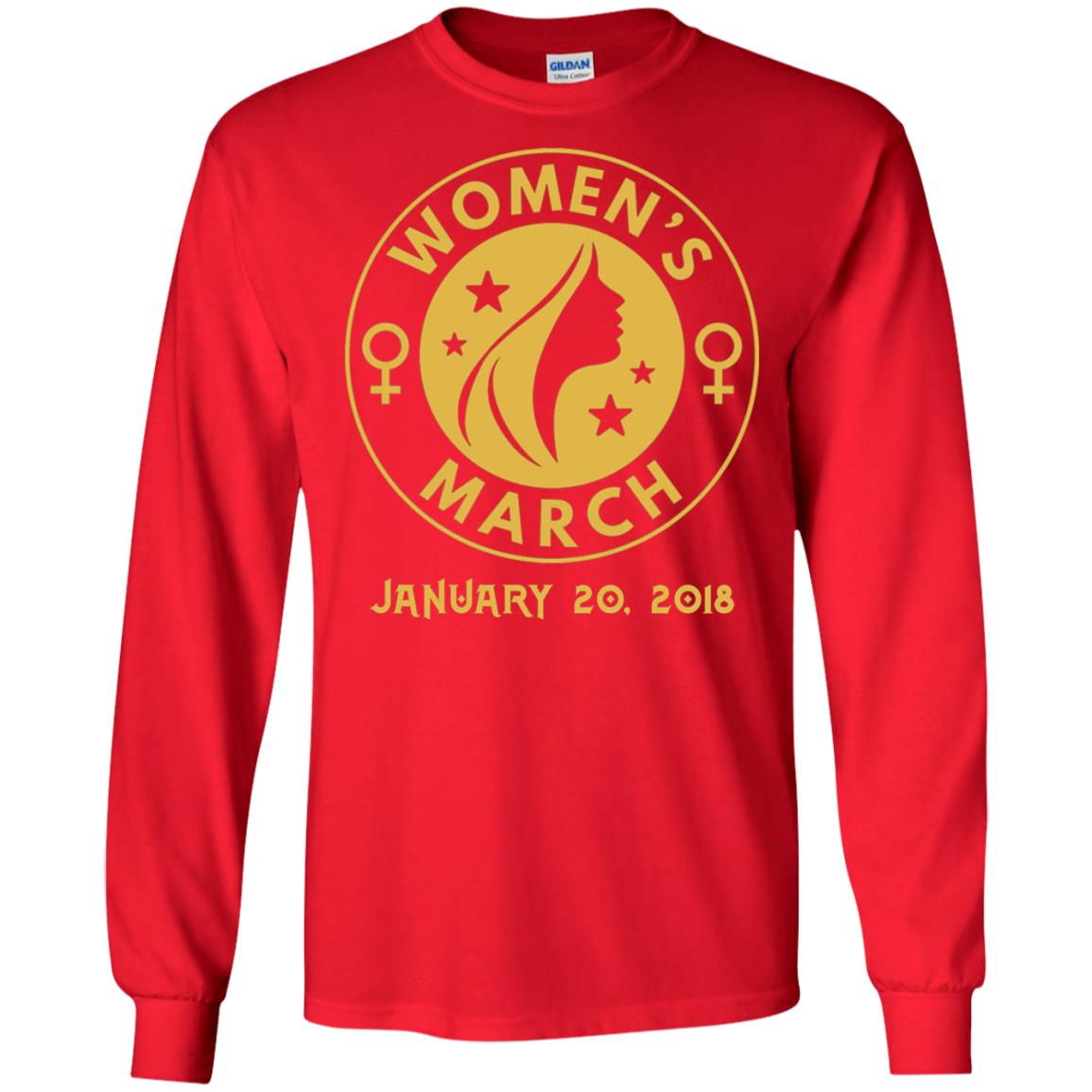 Women_s Right T-shirt Women_s March January 20th 2018 Protest Red