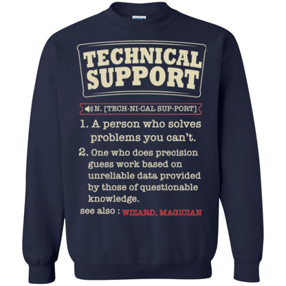 Computer Nerd T-shirt Technical Support Definition T-shirt Navy